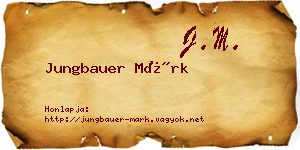 Jungbauer Márk névjegykártya